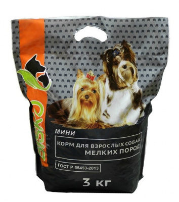 Сухой корм БИСКО МИНИ ГОВЯДИНА РИС для взрослых собак мелких пород